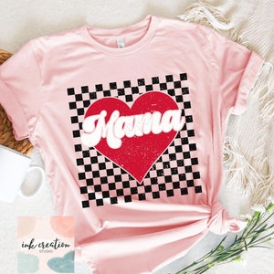 Cute Mama Valentines Shirt, Valentines Day Mom Tshirt, Mama Heart Love Tee, Valentines Day Crewneck, Valentines New Mom Gift, Brand New Mom