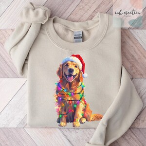 Golden Retriever Christmas Sweatshirt, Golden Retriever Lover Sweater, Cute Golden Retriever Mom Sweater, Golden Retriever Lover Gifts