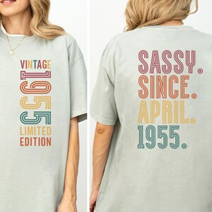 Comfort Colors 70th Birthday Retro Shirt, 1955 Birthday Shirt, Vintage 1955 Shirt, Custom Birthday Tee, Birthday Party Tee, Turning 70 Gift