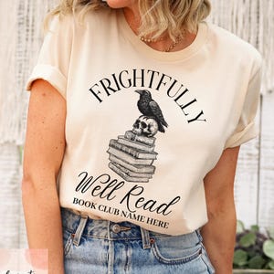 Custom Halloween Book Club Shirt, Book Club Tee, Halloween Reading Club Group Shirts, Bookworm Crewneck, Book Club Gift, Book Lovers
