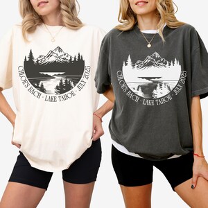 Camp Bachelorette Party Comfort Colors Shirts, Mountain Bride Tee Camp, Lake Themed bach party Tshirt, Custom Hiking Bachelorette Shirts