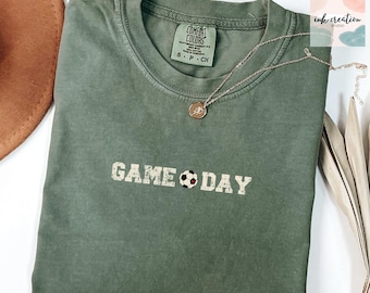Soccer Game Day Comfort Colors Shirt, Soccer Vibes Shirt, Soccer Mom Shirt, Soccer Mom Gift, Mothers Day Gift, Soccer Dad Shirt, Soccer Fan