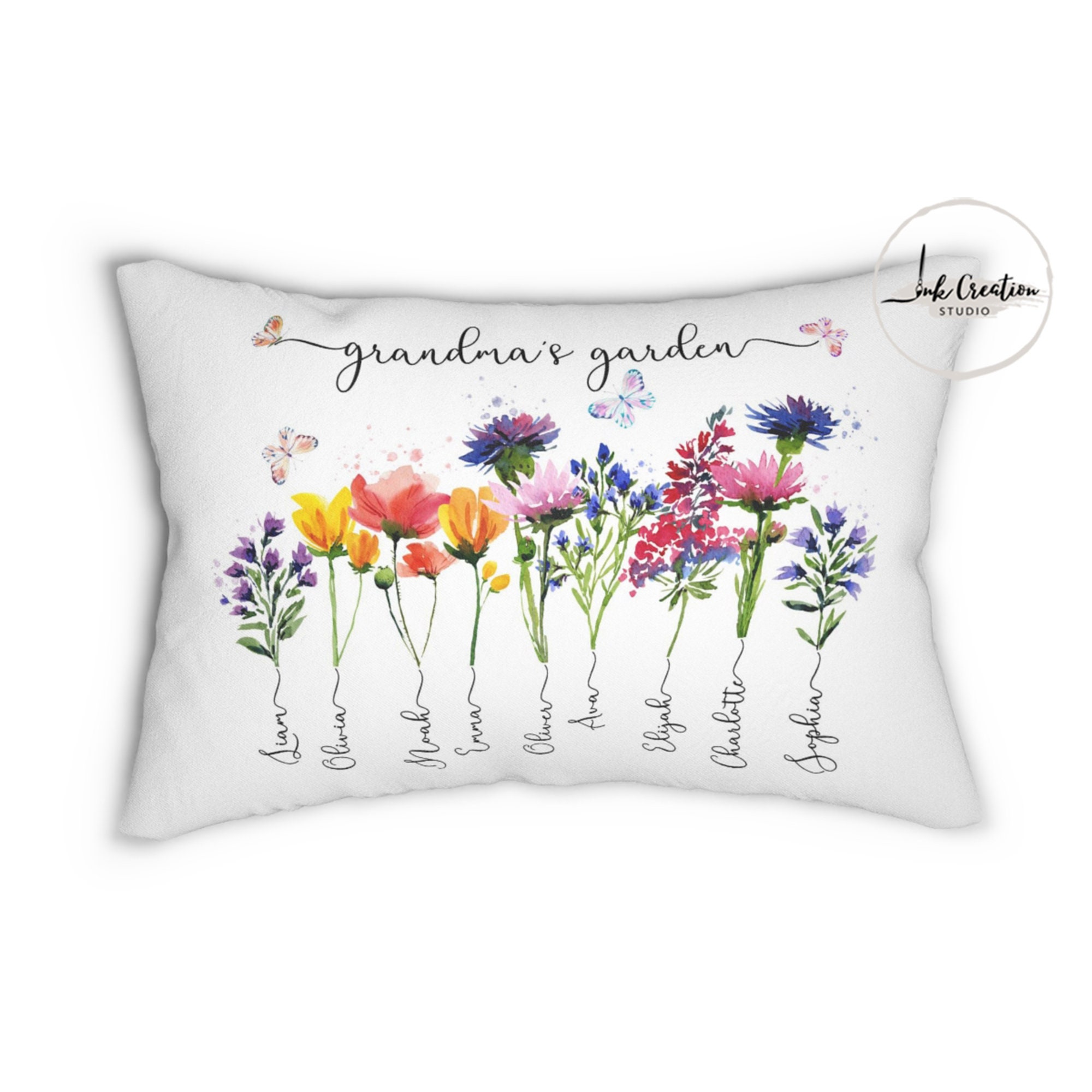 Grandmas Garden Gifts With Grandkids Names Family Name picture