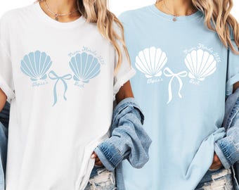 Beach Bachelorette Party Shirt, Custom Bachelorette Shirts, Mermaid Bachelorette Shirts, Coastal Beach Bach Party Tshirt, Bridal Party Gift