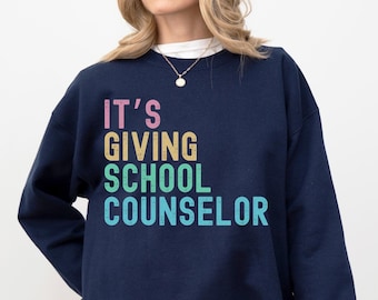 School Counselor Sweatshirt, Mental Health Sweatshirt, Counselor School Sweatshirt, School Therapist Sweater, New School Counselor Gifts