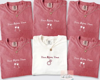 Wine Bachelorette Party Shirts, Winery Bachelorette Shirts, Wine Theme Bachelorette Shirts, Wine Club Bach Tshirt, Vino Before Vows Shirt