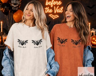 Custom Halloween Bachelorette Party Shirts, Spooky Bride Shirt, Spooky Bachelorette Shirt, Witchy Bachelorette Shirt, Comfort Colors Bach