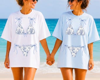 Custom Beach Bachelorette Shirts, Coastal Bachelorette Shirts, Seashells and Wedding Bells, Coastal Bach Shirts, Personalized Bach Party Tee