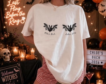 Custom Halloween Bachelorette Party Shirts, Spooky Bride Shirt, Spooky Bachelorette Shirt, Witchy Bachelorette Shirt, Comfort Colors Bach