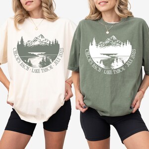 Camp Bachelorette Party Comfort Colors Shirts, Mountain Bride Tee Camp, Lake Themed Bach Party Tshirt, Custom Hiking Bachelorette Shirts