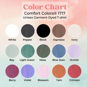Camiseta personalizada para mamá Comfort Colors® con nombres de niños, camiseta personalizada para mamá, camiseta para mamá con nombres de niños, regalo para el Día de la Madre, regalo personalizado para mamá imagen 8