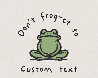 Customized Funny Meditating Frog SVG file for Print & Cut, Badly Drawn Silly Frog Design Tshirt PNG, Minimalistic Ugly Animal Art Wall Decor