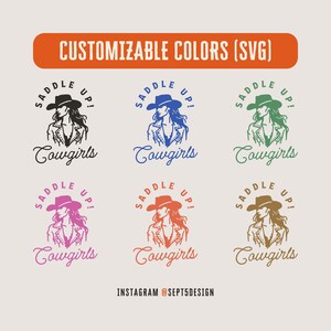 Western Cowgirl Bachelorette SVG for Print & Cut, Vintage Country Saying Saddle Up Cowgirl Tshirt PNG, Western Gothic Cowgirl Wall Art Retro image 9