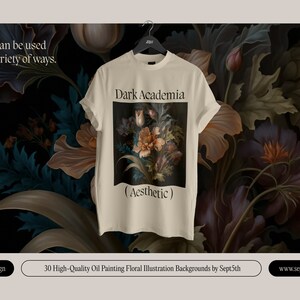 Dark Academia Aesthetic Floral Backgrounds, Cottagecore Aesthetic Flowers, Gothic Aesthetic Floral Wallpapers, Dark Floral Wallpapers image 6
