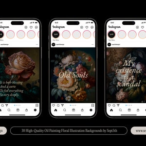 Dark Academia Aesthetic Floral Backgrounds, Cottagecore Aesthetic Flowers, Gothic Aesthetic Floral Wallpapers, Dark Floral Wallpapers image 7