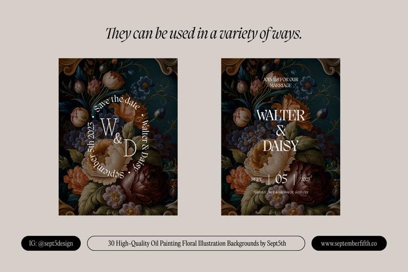Dark Academia Aesthetic Floral Backgrounds, Cottagecore Aesthetic Flowers, Gothic Aesthetic Floral Wallpapers, Dark Floral Wallpapers image 8