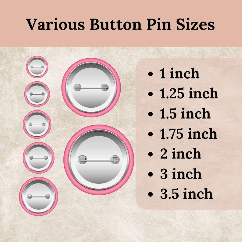 Round Button Pin Insert Button Pin Template Bundle, Canva Button Template, Custom Button Pin ...