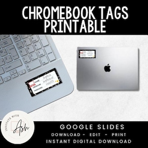 Password Sticker for Chromebook | Student Device Tag | Laptop Sticker | Chromebook Organization | Device ID