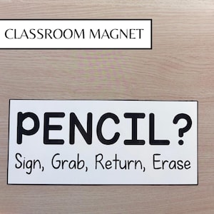 Classroom Magnet | Whiteboard Magnet | Teacher Magnet for Pencils | Organized Classroom | Teacher Whiteboard Labels