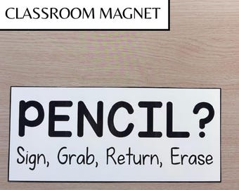 Classroom Magnet | Whiteboard Magnet | Teacher Magnet for Pencils | Organized Classroom | Teacher Whiteboard Labels
