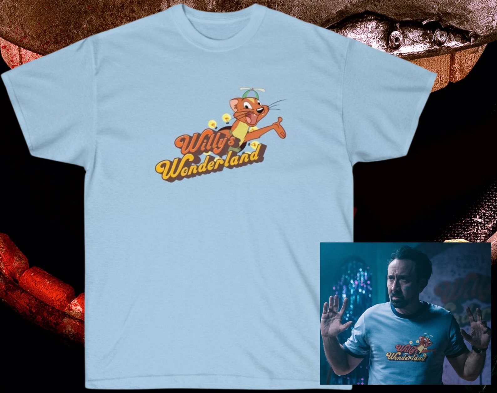 Willy's wonderland shirt Willy's wonderland movie | Etsy