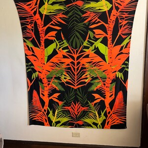 UV BlackLight Gobelin Wald Dschungel Hängende Wand Kunst Stuhl Abdeckung