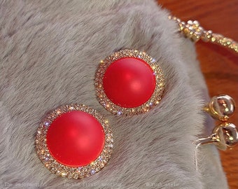 Red earrings