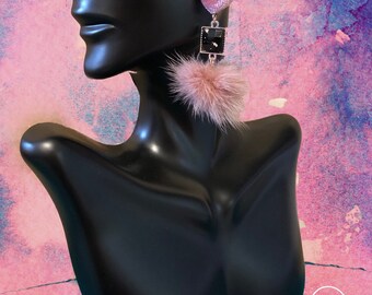 Fluffy earrings