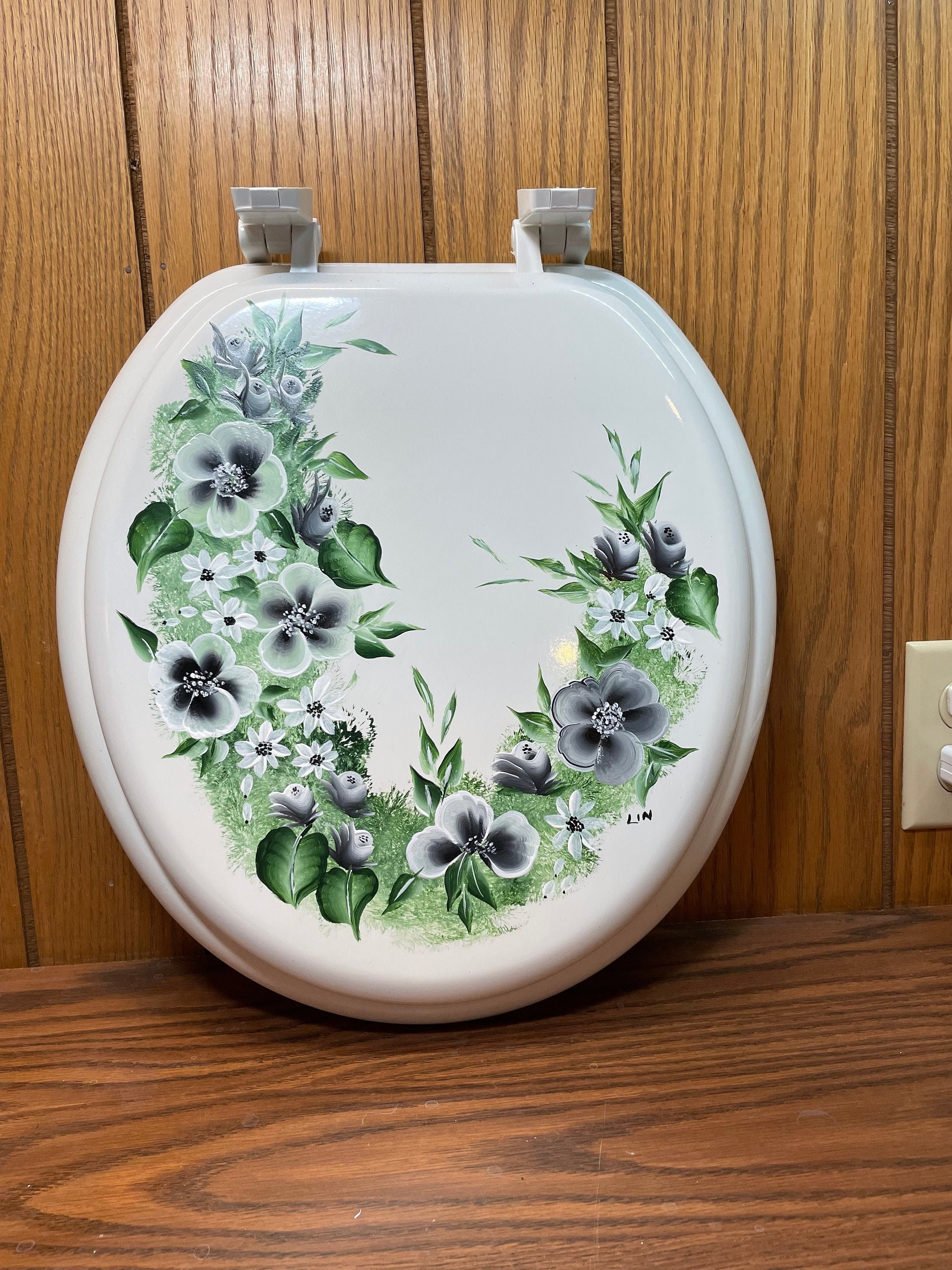 Painted 2024 toilet seat