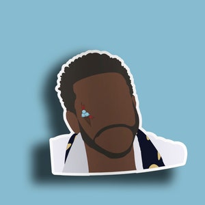 Brrr Ice Cream Face Rapper 2.5&quot; x 3&quot; Waterproof Vinyl Decal