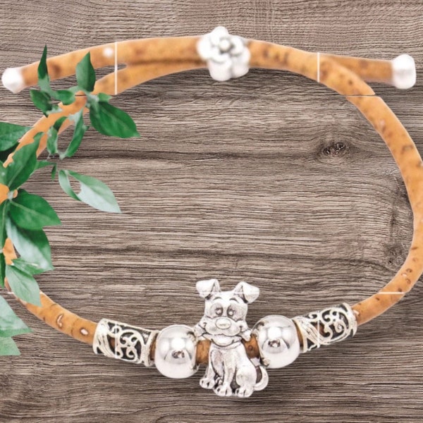 Boho Natural Cork Bracelet - Eco-Friendly Jewelry for Her