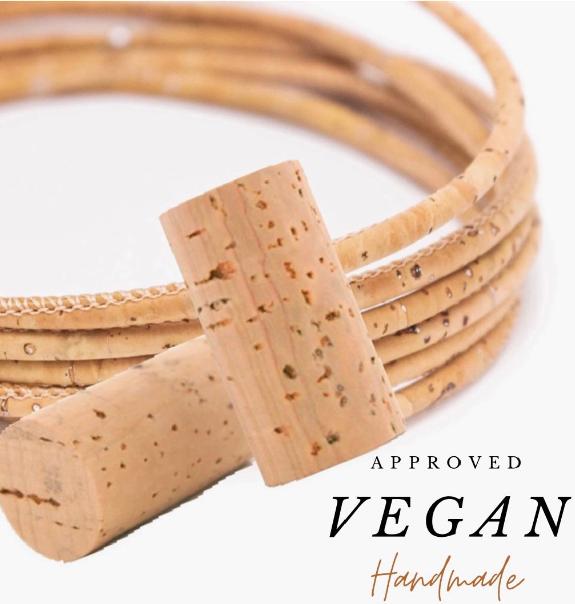 Cork Jewelry Set Necklace and Earrings Vegan Sustainable Etsy