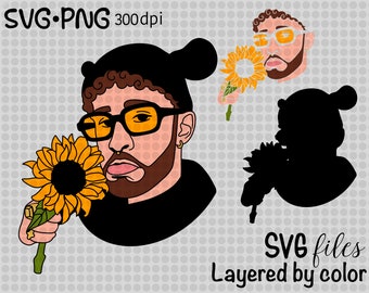 Free Free Bad Bunny Svg Sunflower 170 SVG PNG EPS DXF File