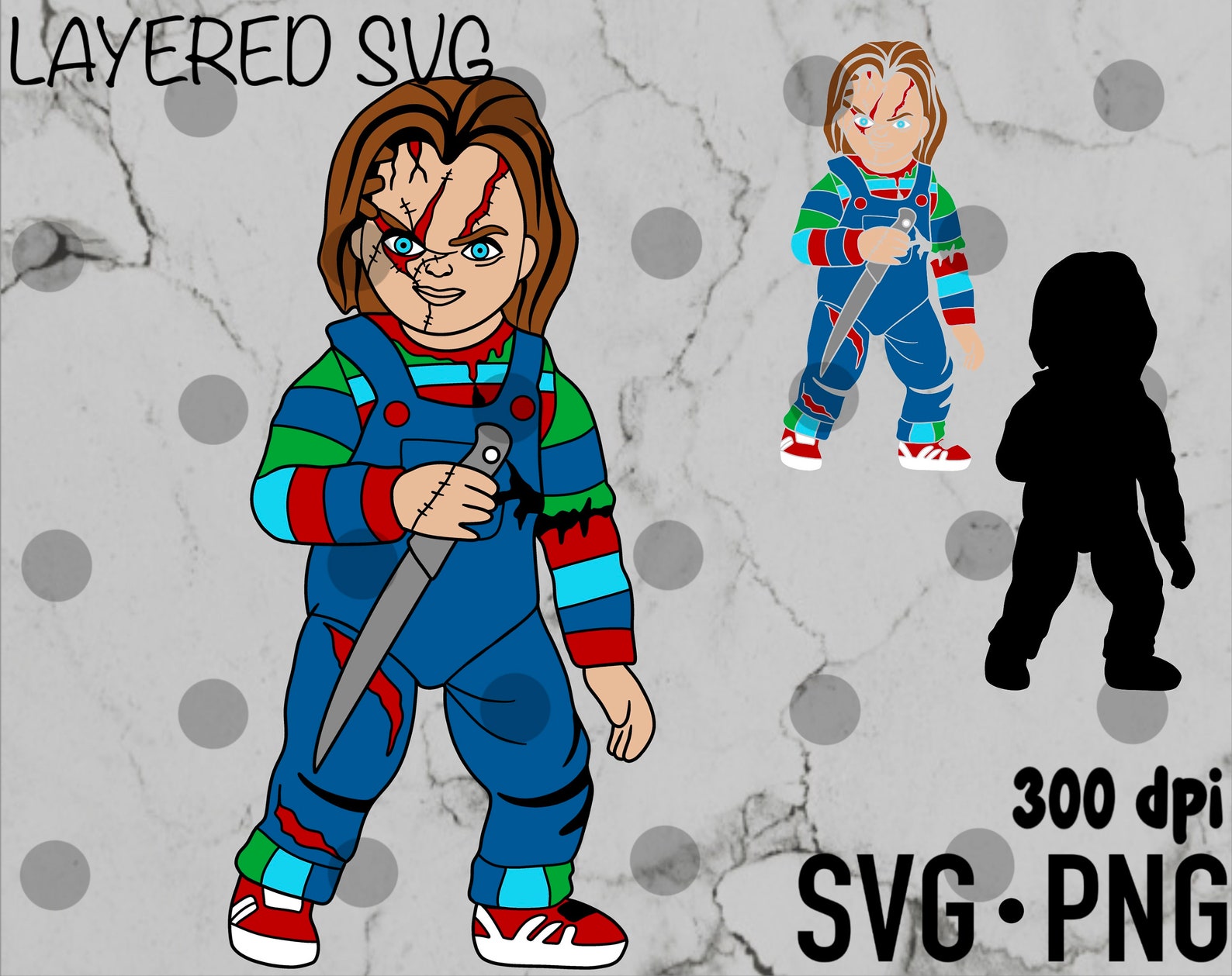 Layered SVG Chucky SVG Chucky and Tiffany Svg Chucky Horror | Etsy