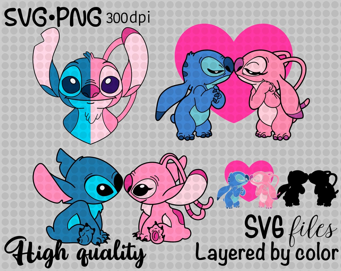 Stitch Y Angel SVG