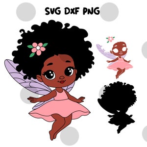 Chibi Fairy Princess SVG, DXF, PNG, bestand knippen, schattig sprookje, Kawaii