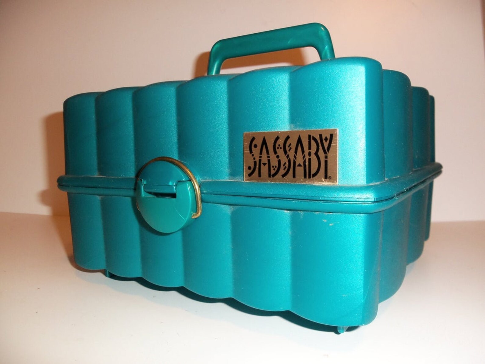 Sassaby make up case teal accessories organizer cosmetic Etsy