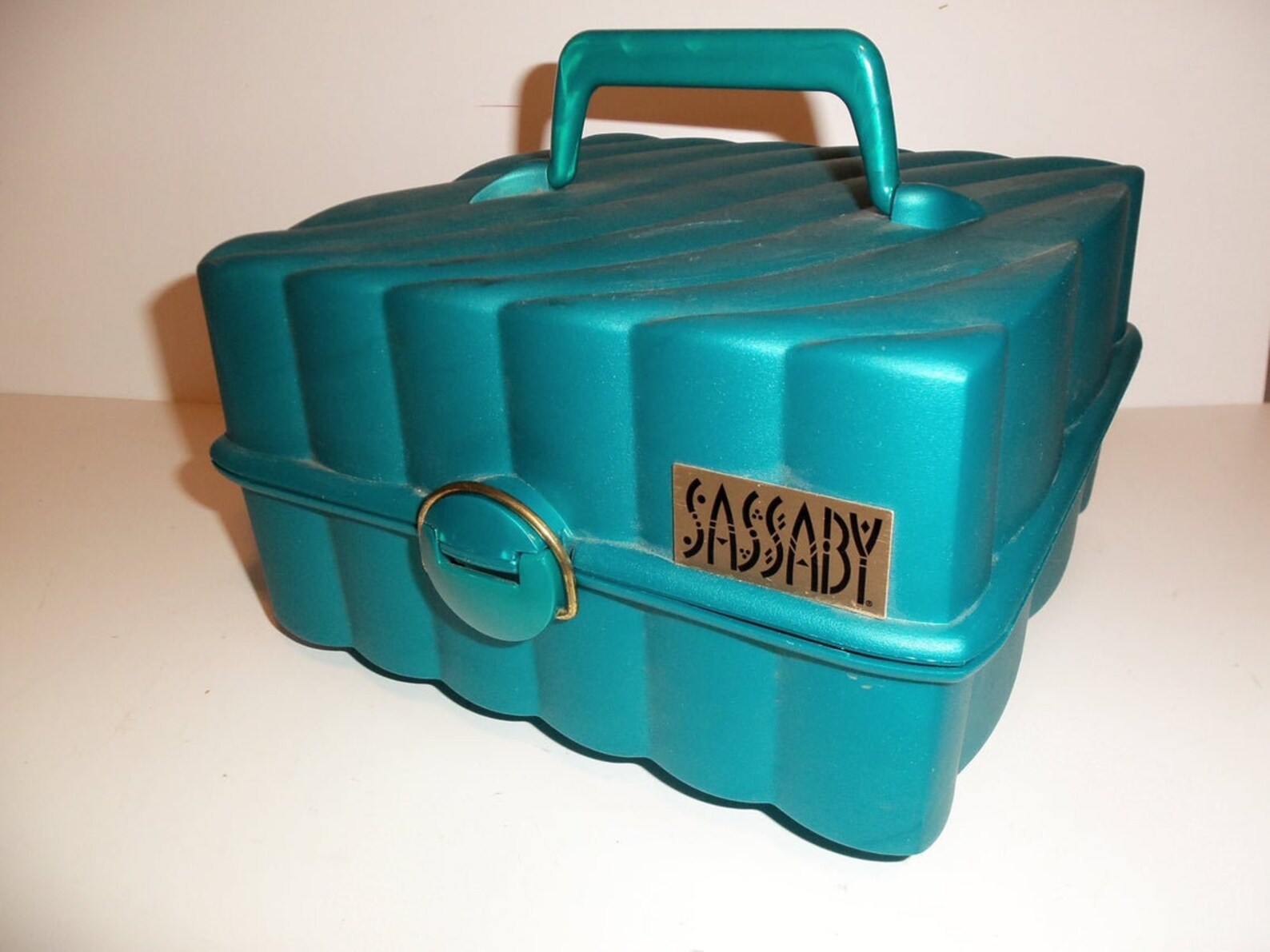 Sassaby make up case teal accessories organizer cosmetic Etsy