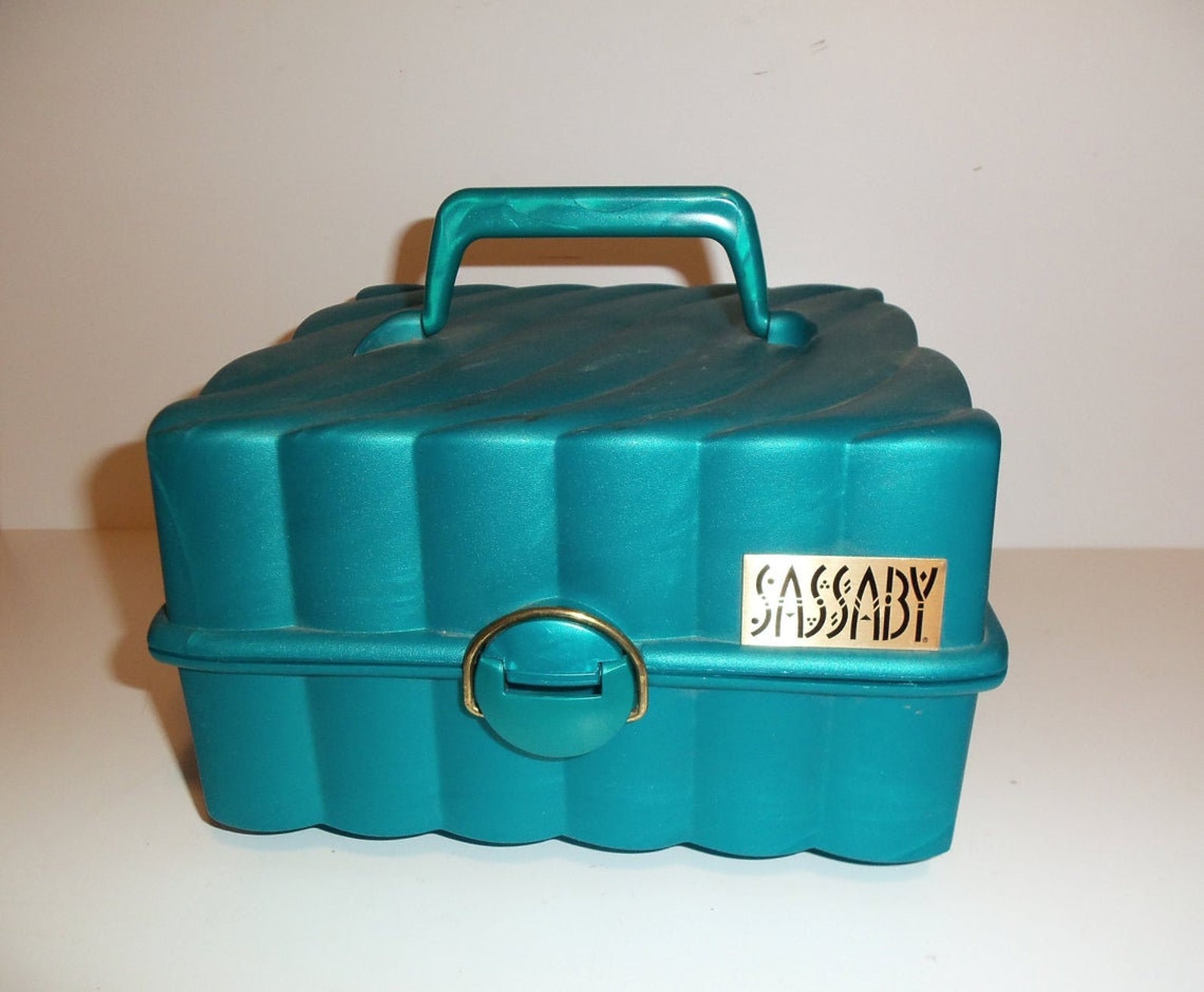 Sassaby make up case teal accessories organizer cosmetic Etsy