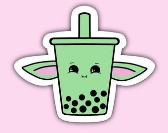 Baby Yoda Bubble Tea Sticker Boba Milk Star Wars Etsy Hong Kong