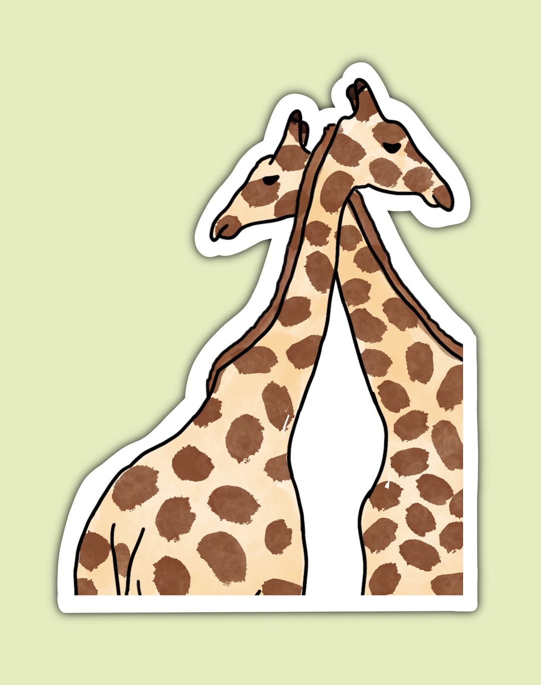 Giraffe Sticker Etsy