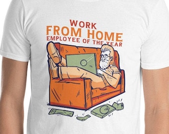 Arbeit von zu Hause Mitarbeiter des Monats Shirt, Arbeit zu Hause 2020 Shirt, WFH-t-Shirt, Social Distancing Shirt, Remote Working Job Shirt, Zoom Tshirt