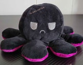 Purple Pink Black Blue Purple Red Yellow Reversible Octopus Perfect Gift for Best friend Girl friend Kawaii Plush TikTok Famous Viral Cute