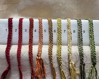 Friendship Bracelets - Color with Black - 4 Strand - 1 of 2
