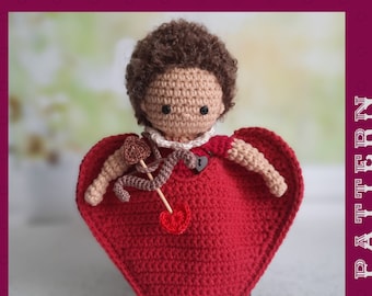 Valentine's gift Amigurumi Cupid Crochet Pattern Amigurumi Crochet Angel PDF Tutorial in English