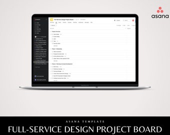 Plantilla de Asana para tablero de proyecto de diseño de interiores (PDF)