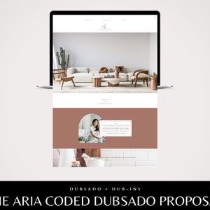 The Aria Coded Dubsado Proposal Template Interior Design Services Templates Small Business Project Management Templates Dubsado Template