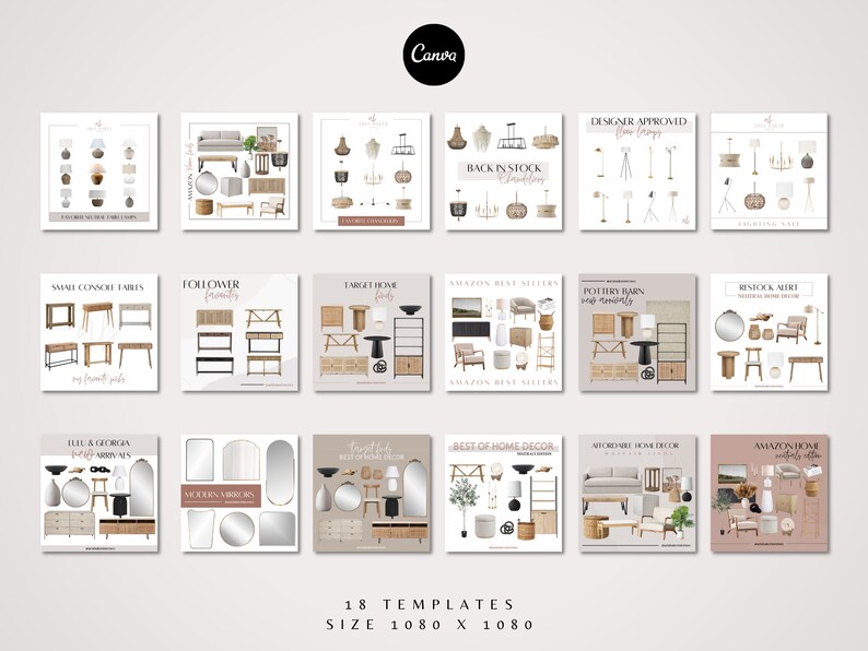 Canva LTK Templates for Interior Designers (digital Download) - Etsy