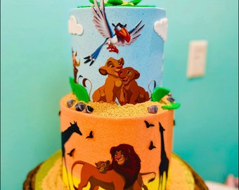 Lion King Cake Digital Image File