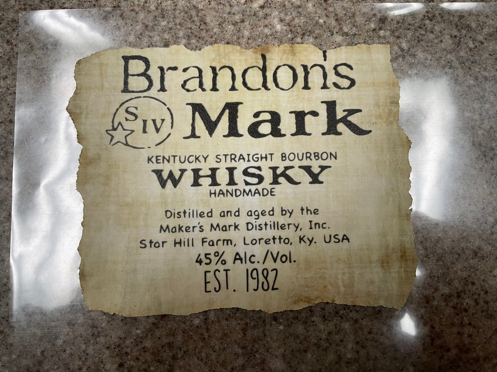 Custom Makers Mark Label edible Image - Etsy